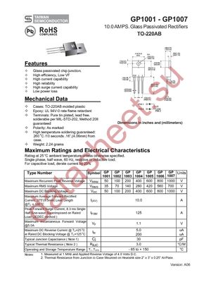 GP1003 datasheet  